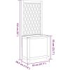 Odlingslåda med spaljé massiv akacia vidaXL 55 x 29.5 x 132 cm – miniatyr 8