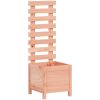 Odlingslåda med spaljé massivt douglasträ vidaXL 39 x 39.5 x 114 cm – miniatyr 2