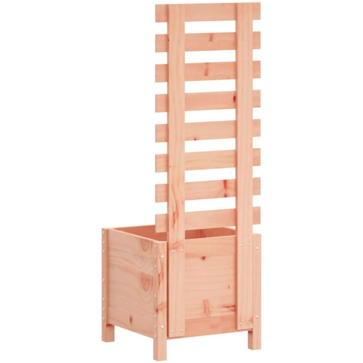 Odlingslåda med spaljé massivt douglasträ vidaXL 39 x 39.5 x 114 cm – bild 4