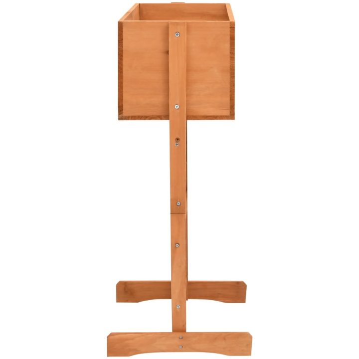Odlingslåda med spaljé orange 45x30x74 cm massivt granträ vidaXL – bild 3