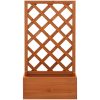 Odlingslåda med spaljé orange 50x25x90 cm massivt granträ vidaXL – miniatyr 2