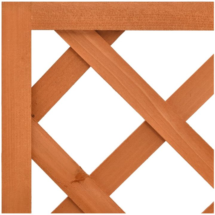 Odlingslåda med spaljé orange 50x25x90 cm massivt granträ vidaXL – bild 5