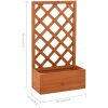 Odlingslåda med spaljé orange 50x25x90 cm massivt granträ vidaXL – miniatyr 6