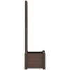 Odlingslåda med spaljé PP mocka vidaXL 43 x 43 x 142 cm – miniatyr 4