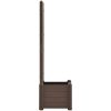 Odlingslåda med spaljé PP mocka vidaXL 43 x 43 x 142 cm – miniatyr 5