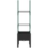 Odlingslåda med spaljé svart 40x40x142,5 cm PP vidaXL 42 x 40 x 142,5 cm – miniatyr 3