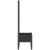 Odlingslåda med spaljé svart PP vidaXL 40 x 40 x 142 cm – miniatyr 4