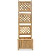 Odlingslåda med spaljé upphöjd bambu vidaXL 40 cm – miniatyr 2
