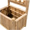 Odlingslåda med spaljé upphöjd bambu vidaXL 40 cm – miniatyr 4
