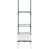 Odlingslåda med spaljé vit 40x40x142,5 cm PP vidaXL 43 x 40 x 142,5 cm – miniatyr 3