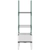 Odlingslåda med spaljé vit 40x40x142,5 cm PP vidaXL 43 x 40 x 142,5 cm – miniatyr 4