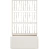 Odlingslåda med spaljé vit 80x36x140 cm PP vidaXL 80 x 36 x 140 cm – miniatyr 3