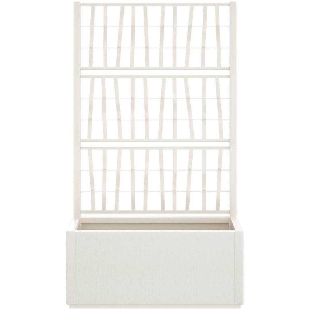 Odlingslåda med spaljé vit 80x36x140 cm PP vidaXL 80 x 36 x 140 cm – bild 3