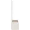 Odlingslåda med spaljé vit 80x36x140 cm PP vidaXL 80 x 36 x 140 cm – miniatyr 4