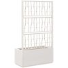 Odlingslåda med spaljé vit 80x36x140 cm PP vidaXL 80 x 36 x 140 cm – miniatyr 5