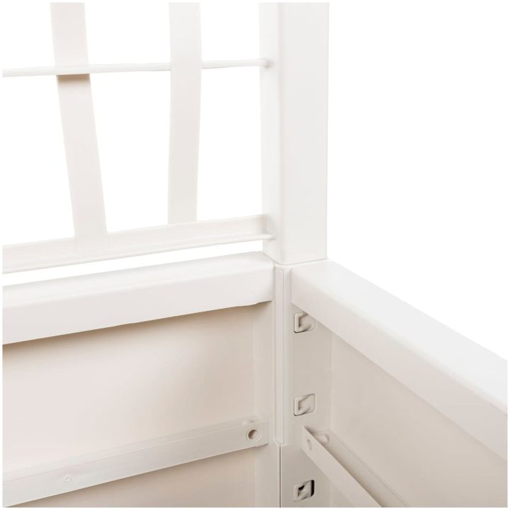 Odlingslåda med spaljé vit 80x36x140 cm PP vidaXL 80 x 36 x 140 cm – bild 6
