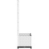 Odlingslåda med spaljé vit PP vidaXL 40 x 40 x 136 cm – miniatyr 5