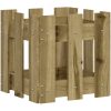 Odlingslåda med staket-design impregnerad furu vidaXL 30 x 30 x 30 cm – miniatyr 2
