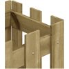 Odlingslåda med staket-design impregnerad furu vidaXL 30 x 30 x 30 cm – miniatyr 7
