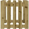 Odlingslåda med staket-design impregnerat furu vidaXL 50 x 50 x 50 cm – miniatyr 5