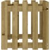 Odlingslåda med staket-design impregnerat furu vidaXL 50 x 50 x 50 cm – miniatyr 6