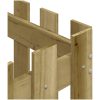 Odlingslåda med staket-design impregnerat furu vidaXL 50 x 50 x 50 cm – miniatyr 7