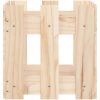Odlingslåda med staket-design massiv furu vidaXL 30 x 30 x 30 cm – miniatyr 5