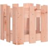 Odlingslåda med staket-design massivt douglas-trä vidaXL 30 x 30 x 30 cm – miniatyr 4