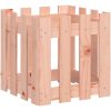 Odlingslåda med staket-design massivt douglasträ vidaXL 40 x 40 x 40 cm – miniatyr 2