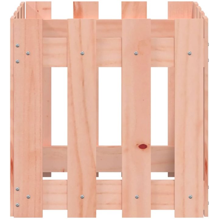 Odlingslåda med staket-design massivt douglasträ vidaXL 40 x 40 x 40 cm – bild 5