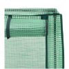 Odlingslåda med växthusöverdrag rottinglook 160x40x153 cm vidaXL – miniatyr 7