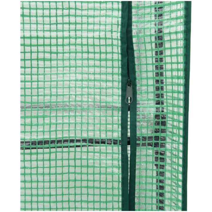 Odlingslåda med växthusöverdrag rottinglook 160x40x153 cm vidaXL – bild 8