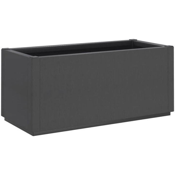 Odlingslåda mörkgrå 80x36x35 cm PP vidaXL 80 x 36 x 35 cm – bild 2