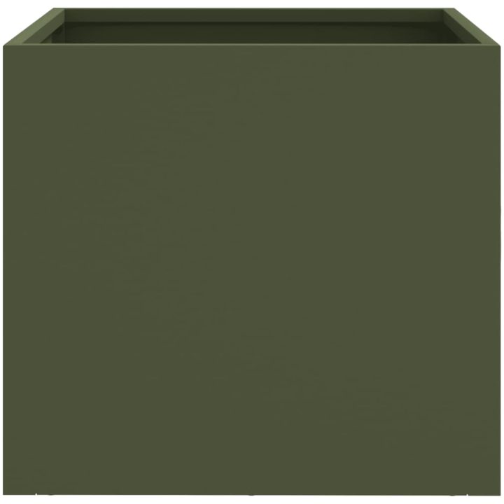 Odlingslåda olivgrön kallvalsat stål vidaXL 32 x 30 x 29 cm – bild 5