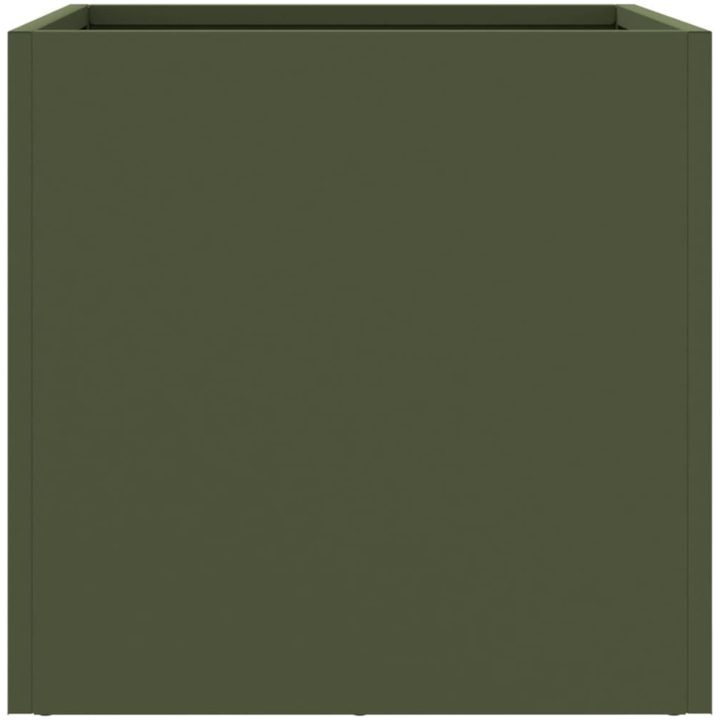 Odlingslåda olivgrön kallvalsat stål vidaXL 32 x 30 x 29 cm – bild 6