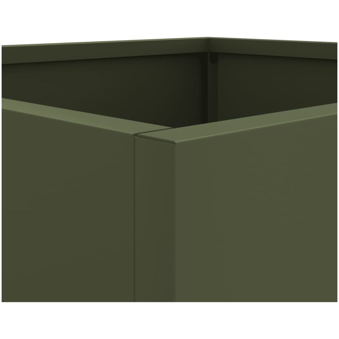 Odlingslåda olivgrön kallvalsat stål vidaXL 32 x 30 x 29 cm – bild 9
