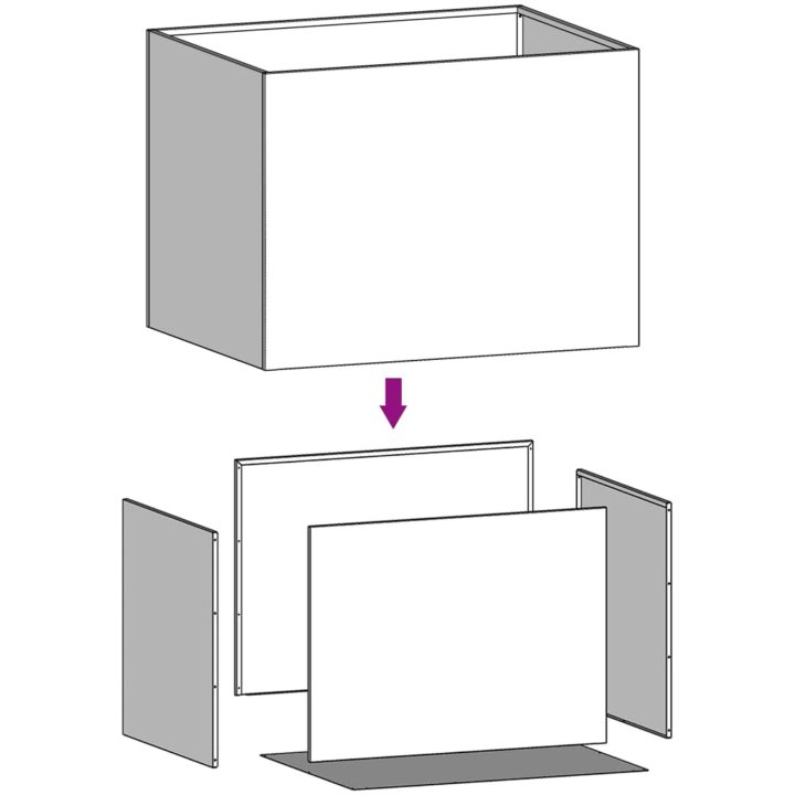 Odlingslåda olivgrön stål vidaXL 62 x 47 x 46 cm – bild 11