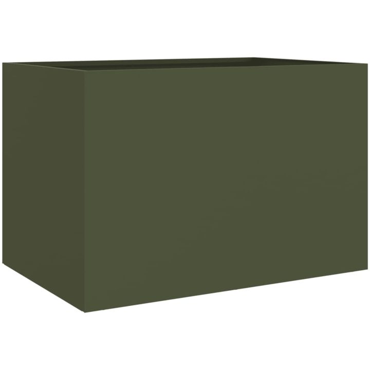 Odlingslåda olivgrön stål vidaXL 62 x 47 x 46 cm – bild 7