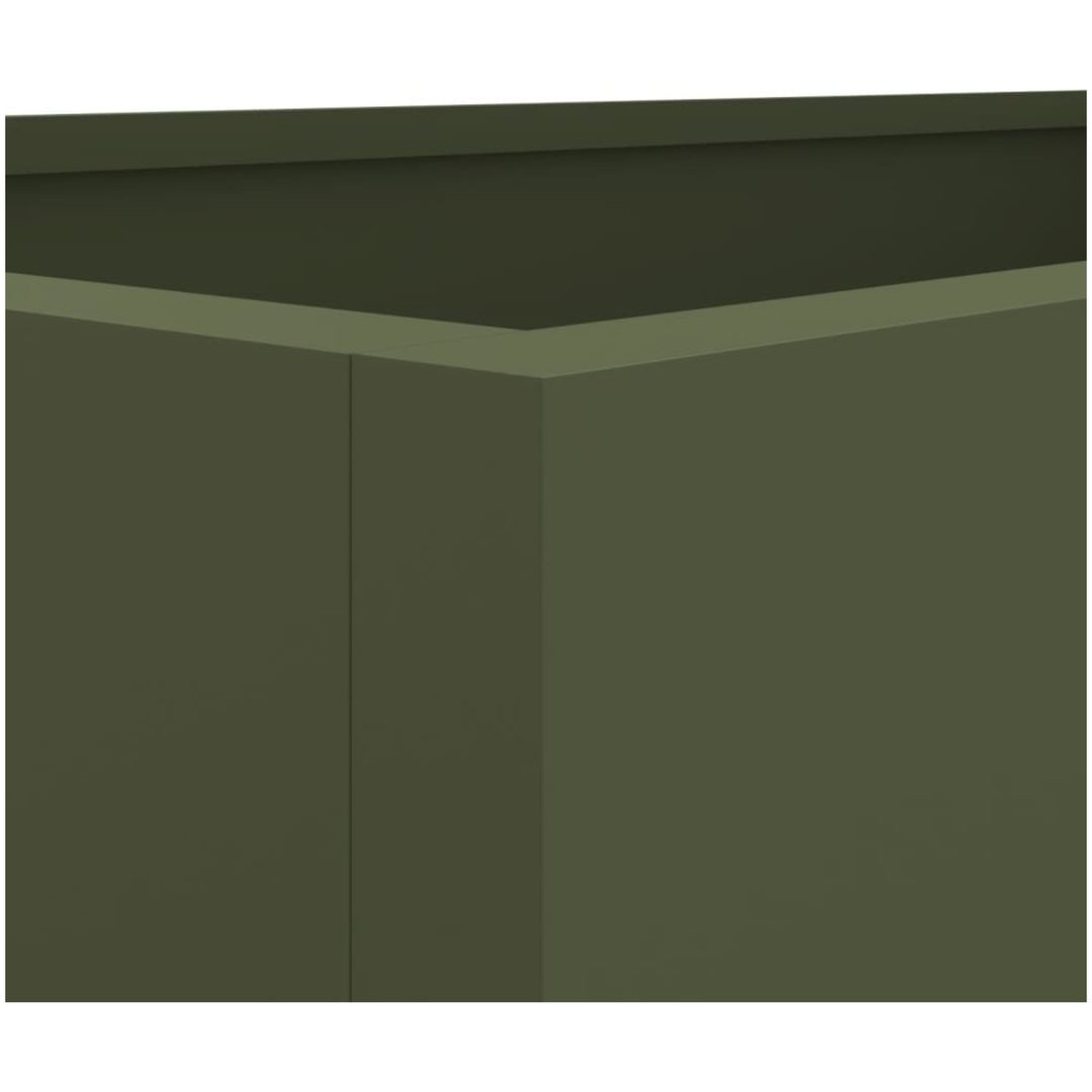 Odlingslåda olivgrön stål vidaXL 62 x 47 x 46 cm – bild 8