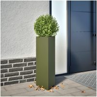 Odlingslåda olivgrön triangulär stål vidaXL