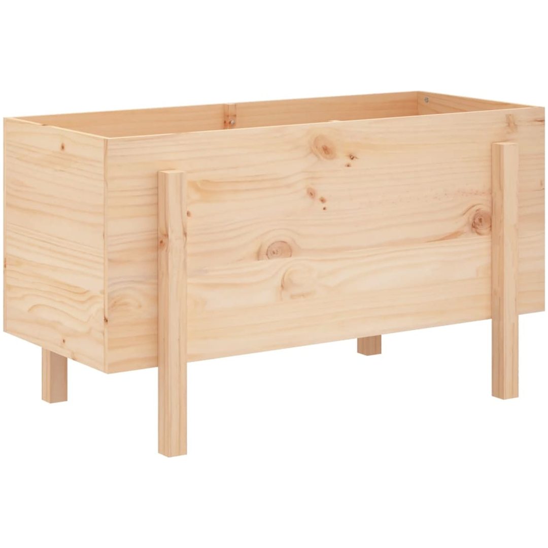 Odlingslåda på ben massiv furu vidaXL 101 x 50 x 57 cm – bild 2