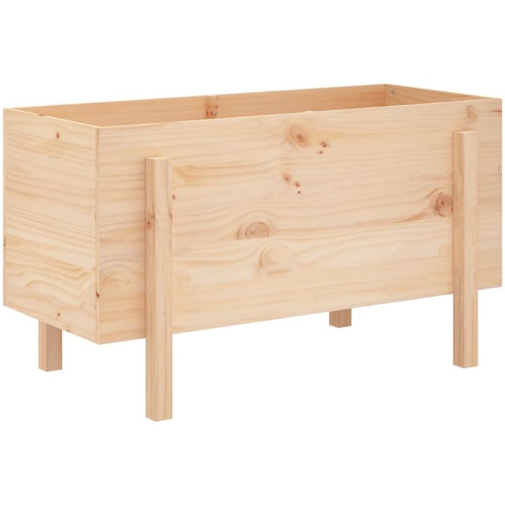 Odlingslåda på ben massiv furu vidaXL 101 x 50 x 57 cm – bild 2