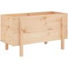 Odlingslåda på ben massiv furu vidaXL 101 x 50 x 57 cm – miniatyr 6