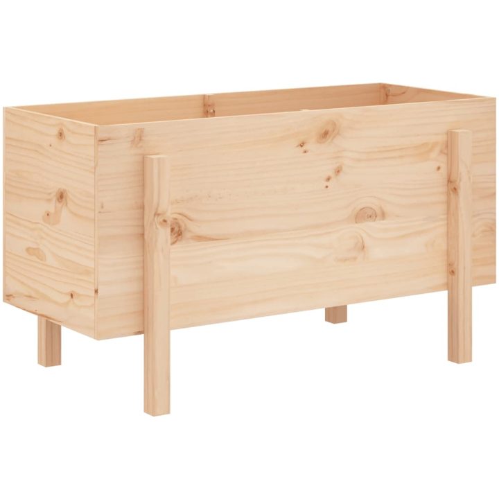 Odlingslåda på ben massiv furu vidaXL 101 x 50 x 57 cm – bild 6