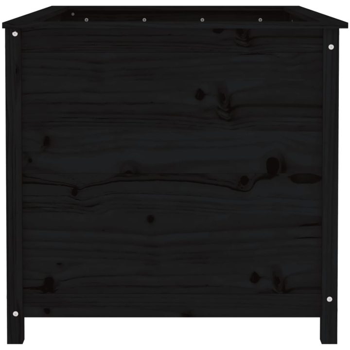 Odlingslåda på ben svart massiv furu vidaXL 119.5 x 82.5 x 78 cm – bild 4
