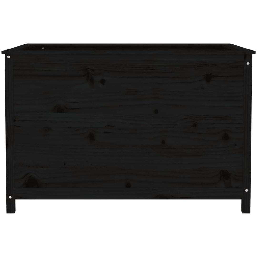 Odlingslåda på ben svart massiv furu vidaXL 119.5 x 82.5 x 78 cm – bild 5