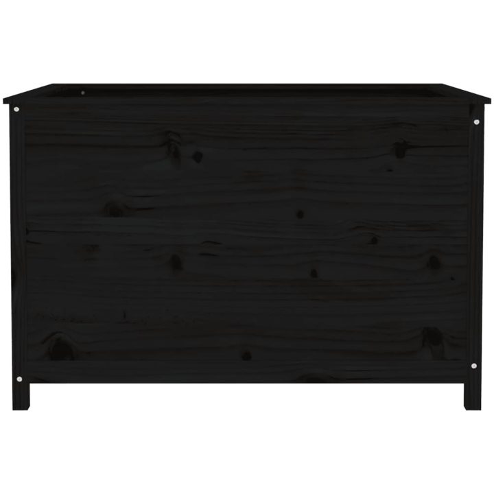 Odlingslåda på ben svart massiv furu vidaXL 119.5 x 82.5 x 78 cm – bild 5