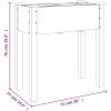 Odlingslåda på hjul med foder brun massivt granträ vidaXL 71 x 37 x 80 cm – miniatyr 8