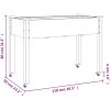 Odlingslåda på hjul med foder massivt granträ vidaXL 118 x 59 x 80 cm – miniatyr 7
