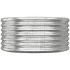 Odlingslåda pulverlackerat stål 80x80x38 cm silver vidaXL 80 x 80 x 36 cm – miniatyr 3